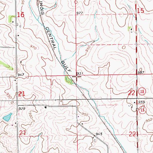 Topographic Map of Township of Jackson, IA