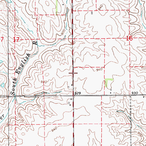 Topographic Map of Township of Jackson, IA