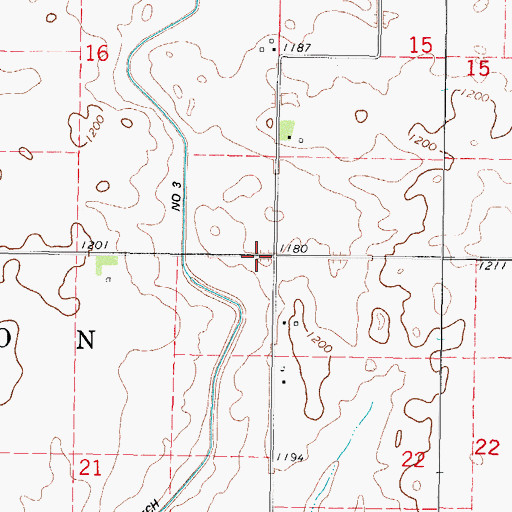 Topographic Map of Township of Jackson, IA