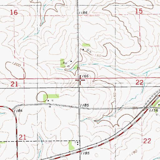 Topographic Map of Township of Jackson, IA