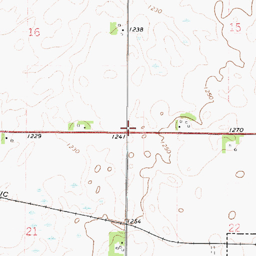 Topographic Map of Township of King, IA