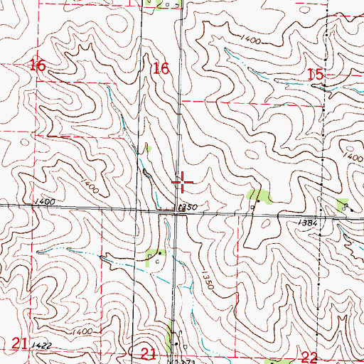 Topographic Map of Township of Logan, IA
