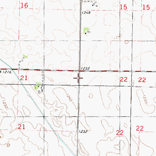 Topographic Map of Township of Lotts Creek, IA