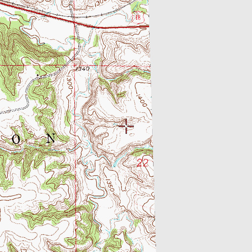 Topographic Map of Township of Lyon, IA