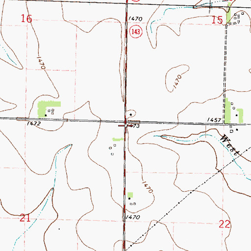Topographic Map of Township of Marcus, IA