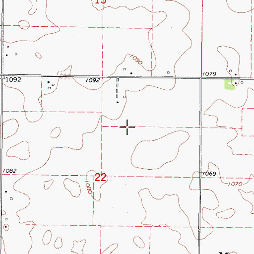 Topographic Map of Township of Marcy, IA