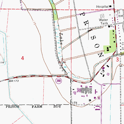 Topographic Map of Boone Lake, AR