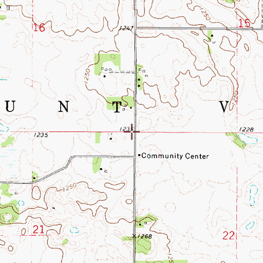 Topographic Map of Township of Mount Valley, IA