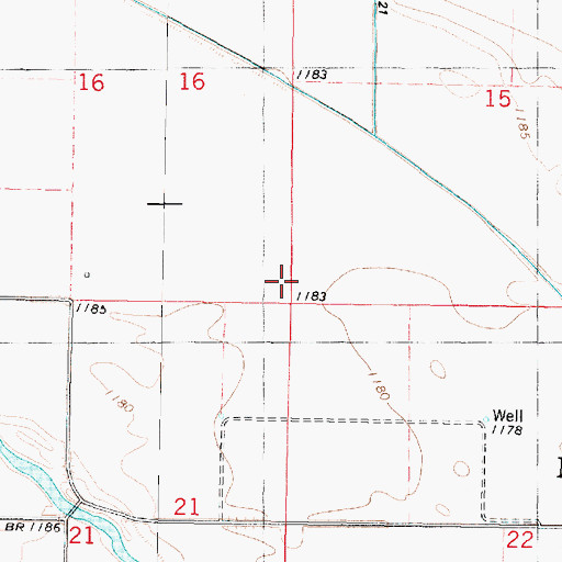 Topographic Map of Township of Nevada, IA