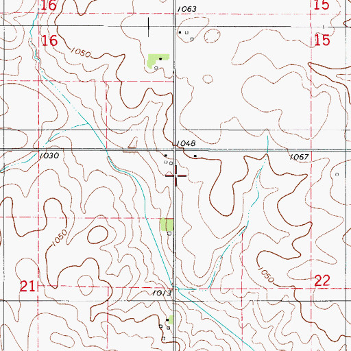Topographic Map of Township of New Albany, IA