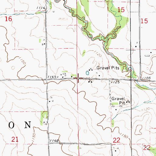 Topographic Map of Township of New Hampton, IA