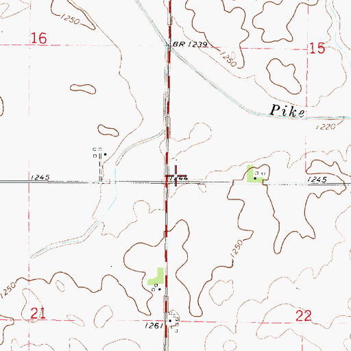 Topographic Map of Township of Newton, IA