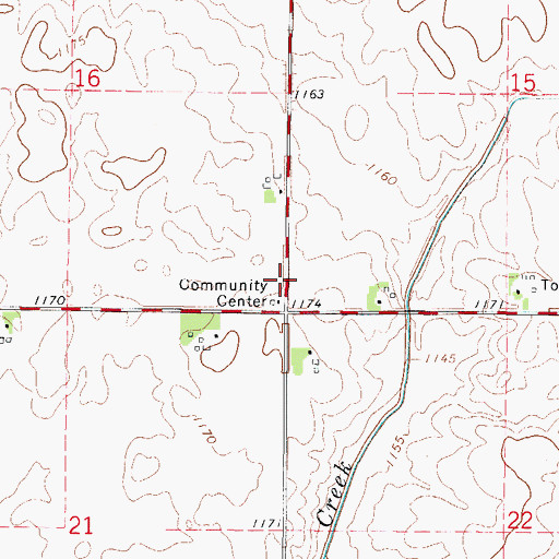 Topographic Map of Township of Norway, IA