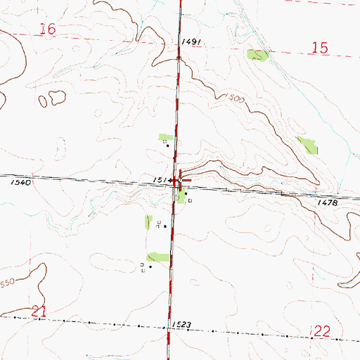 Topographic Map of Township of Ocheyedan, IA