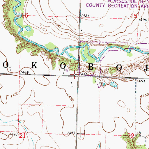 Topographic Map of Township of Okoboji, IA