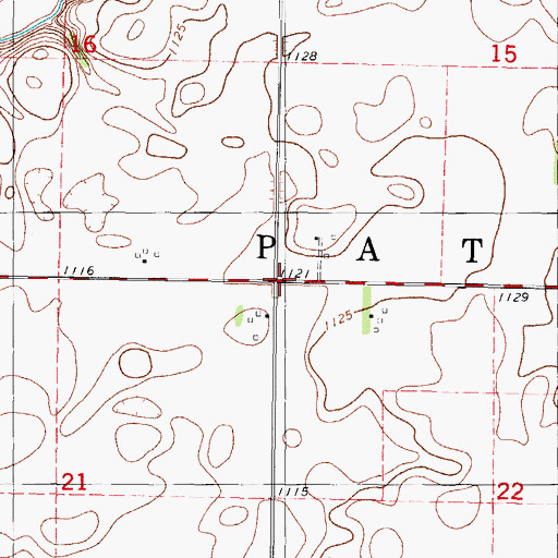 Topographic Map of Township of Paton, IA