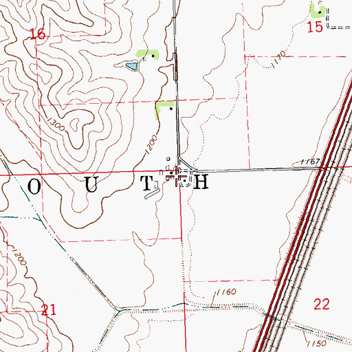 Topographic Map of Township of Plymouth, IA