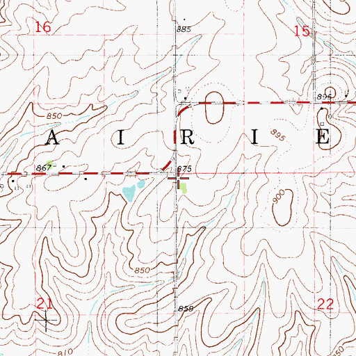 Topographic Map of Township of Prairie, IA