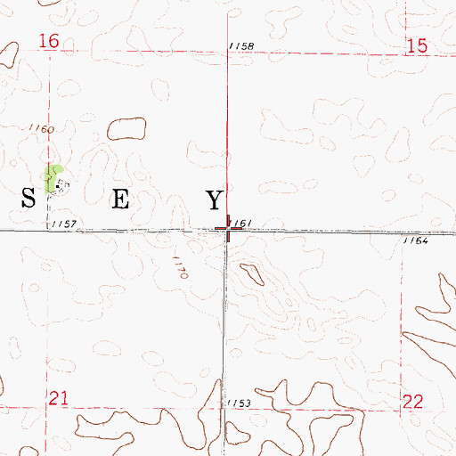 Topographic Map of Township of Ramsey, IA