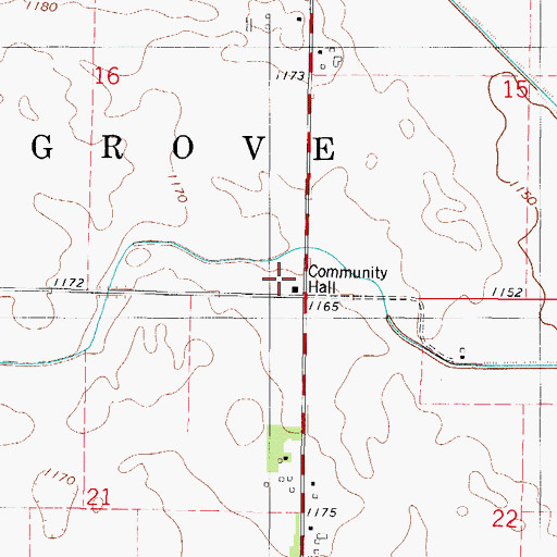 Topographic Map of Township of Rose Grove, IA