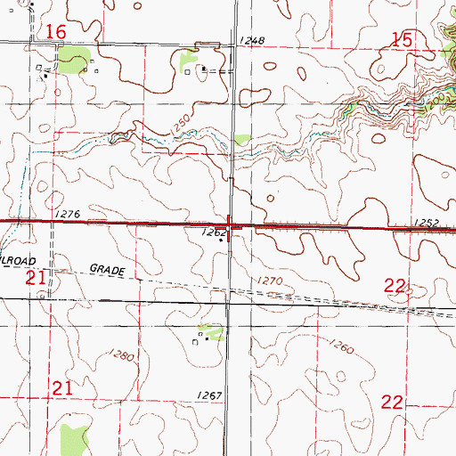 Topographic Map of Township of Sac, IA