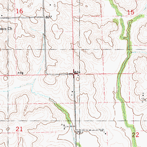 Topographic Map of Township of Sharon, IA