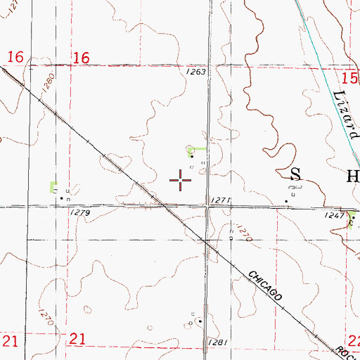 Topographic Map of Township of Sherman, IA
