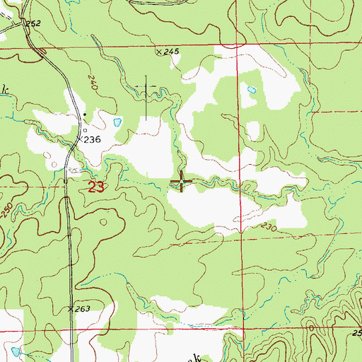 Topographic Map of Boyd Creek, AR