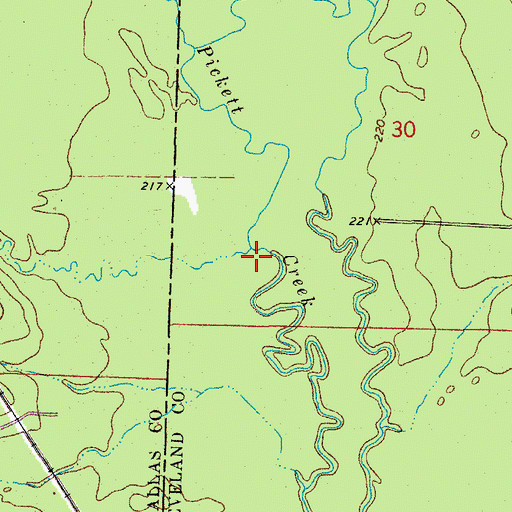 Topographic Map of Boyd Creek, AR