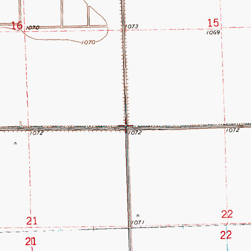 Topographic Map of Township of Sloan, IA