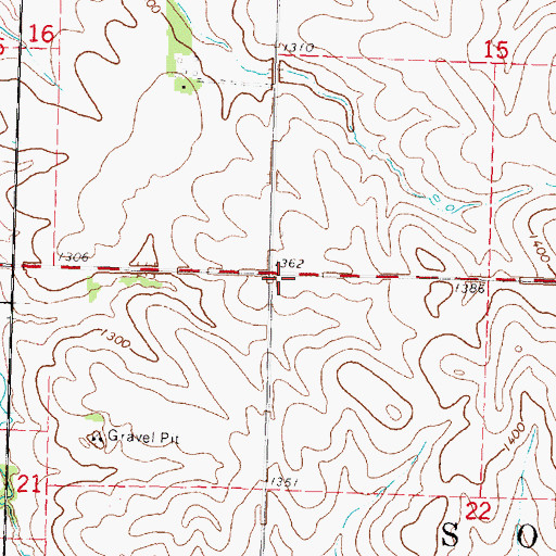 Topographic Map of Township of Soldier, IA
