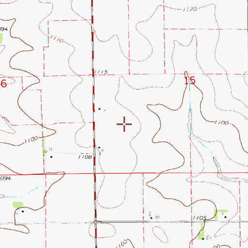 Topographic Map of Township of Sumner Number 2, IA