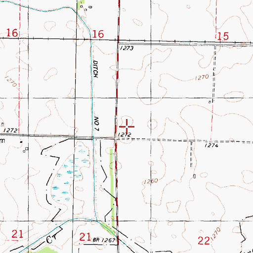 Topographic Map of Township of Swan Lake, IA