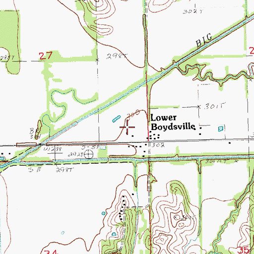 Topographic Map of Boydsville Church, AR