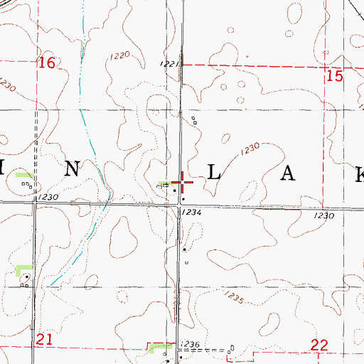 Topographic Map of Township of Twin Lakes, IA