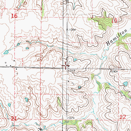 Topographic Map of Township of Union, IA