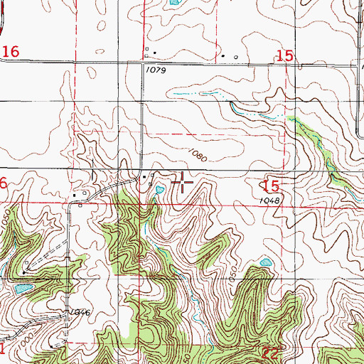 Topographic Map of Township of Union, IA