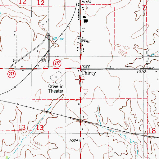 Topographic Map of Township of Vermillion, IA
