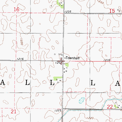 Topographic Map of Township of Wall Lake, IA