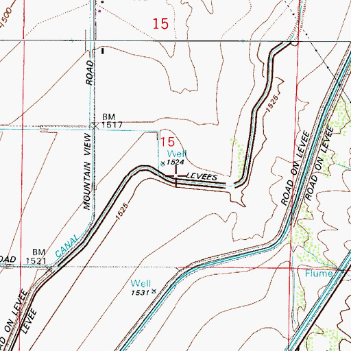 Topographic Map of Florence Canal, AZ