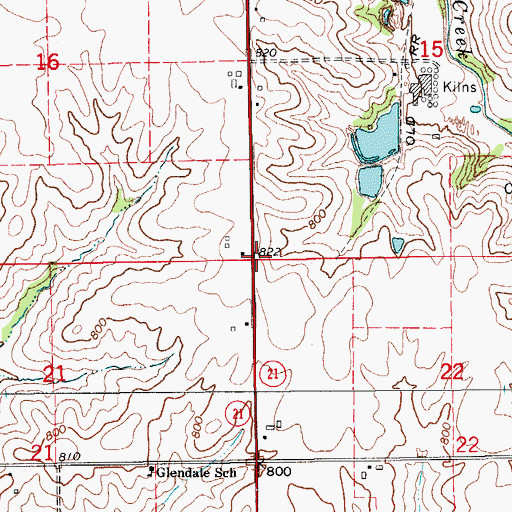 Topographic Map of Township of Washington, IA