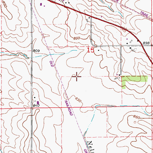 Topographic Map of Township of Washington, IA