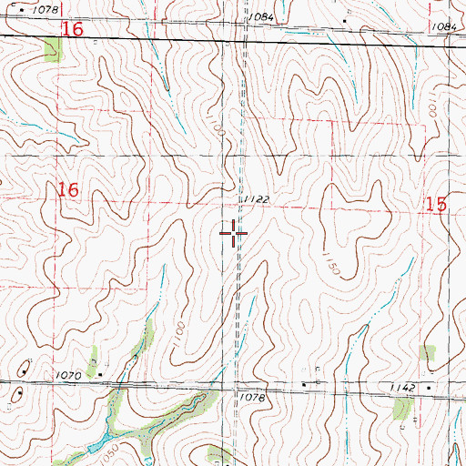 Topographic Map of Township of Washington, IA
