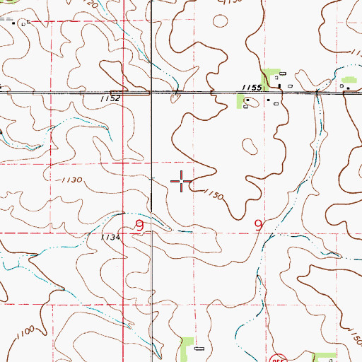 Topographic Map of Township of West Lincoln, IA