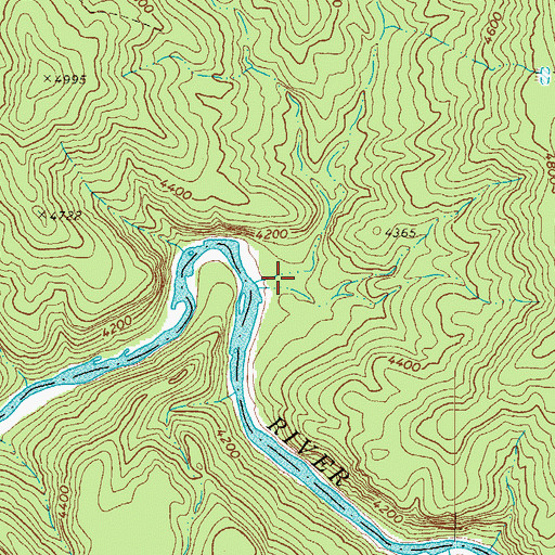 Topographic Map of Abdoul Canyon, AZ