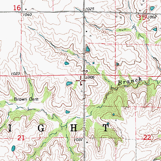 Topographic Map of Township of Wright, IA