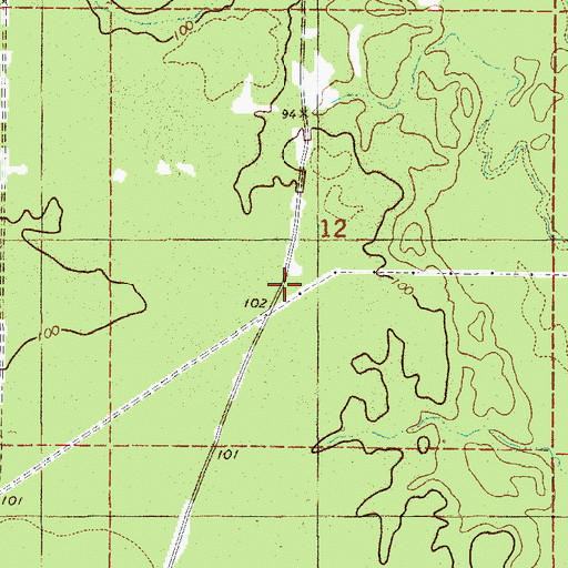 Topographic Map of Brann School, AR