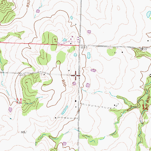 Topographic Map of Robbins School (historical), KS