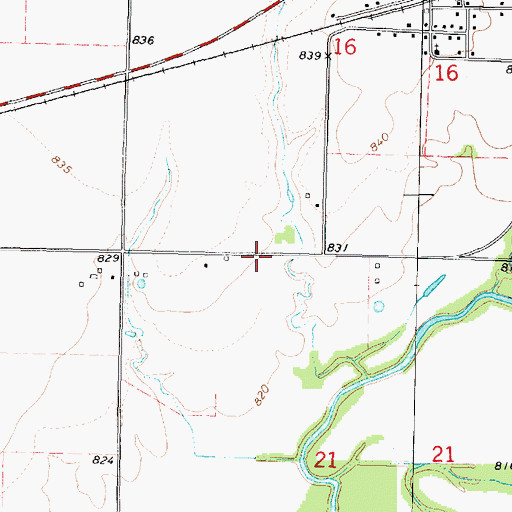 Topographic Map of Township of Lola, KS