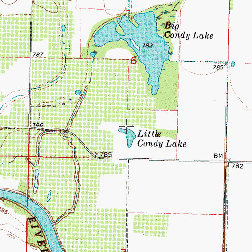 Topographic Map of Little Candy Lake, KS